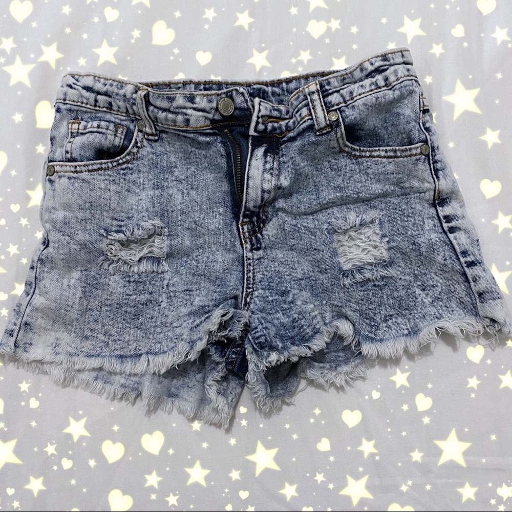 High-Waisted Denim Jeans